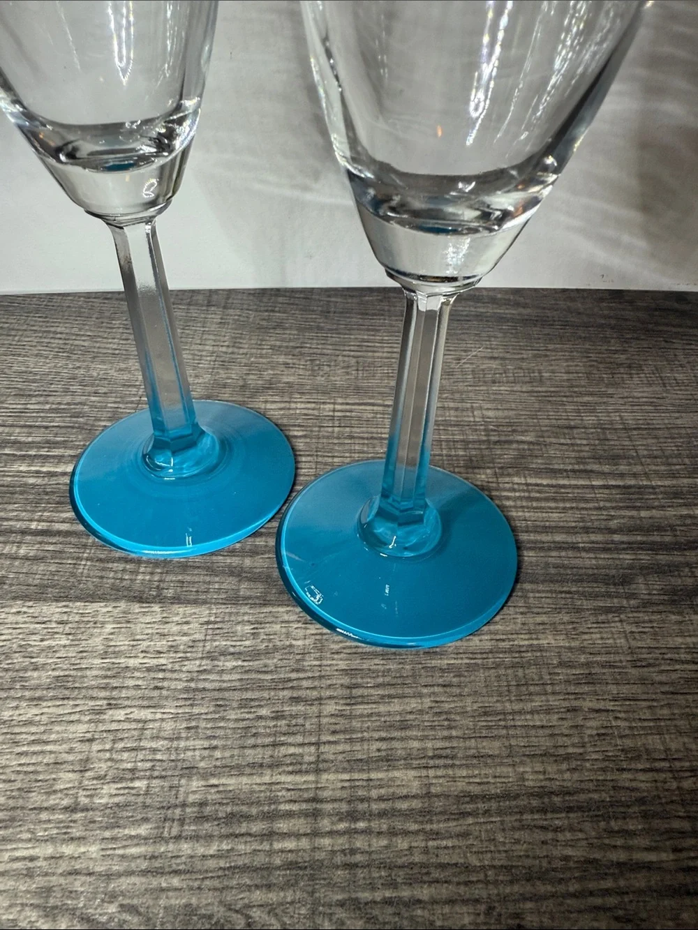 Rio Las Vegas Champagne Flutes Pair Carnival Mask Souvenir Glasses